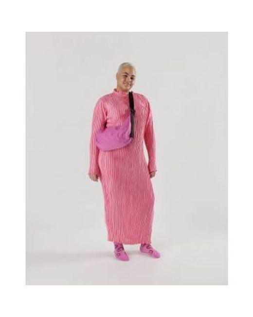 Medium Nylon Crescent Bag Extra 1 di Baggu in Pink