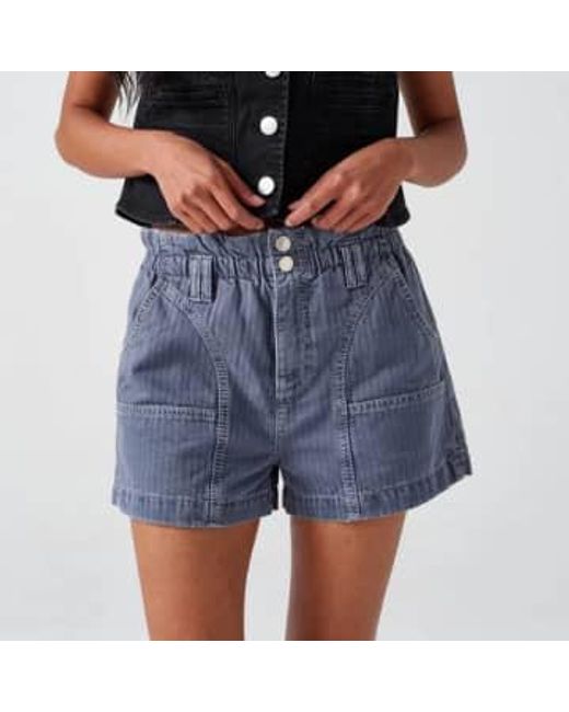Louis shorts lavés nim seventy + mochi en coloris Blue