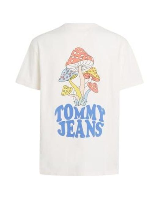 Tommy Jeans Novelty Graphic 2 T Shirt Ancient di Tommy Hilfiger in White da Uomo