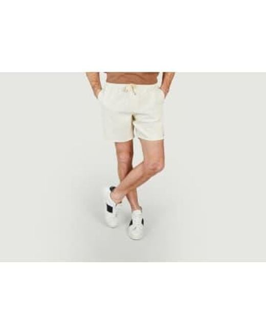 Classic Corduroy Shorts di Rhythm in White da Uomo