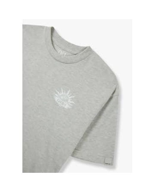 Replay Gray S 9zero1 Back Graphic T-shirt for men