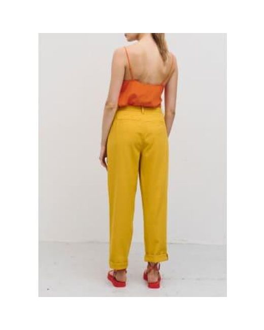 Pantalon Matt Idano en coloris Yellow