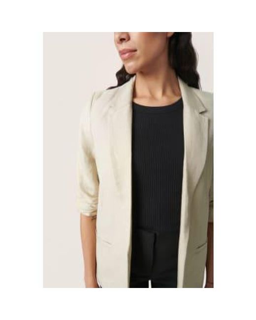 Slmalia shirley spray blazer blazer coat Soaked In Luxury en coloris Natural