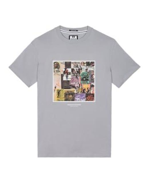 Posters Short Sleeved T Shirt Smokey di Weekend Offender in Gray da Uomo