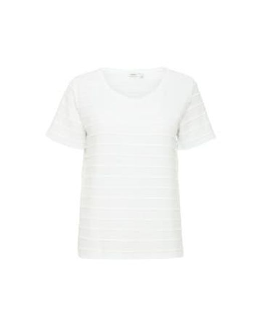 Byoung Raisa T Shirt In Optical di B.Young in White