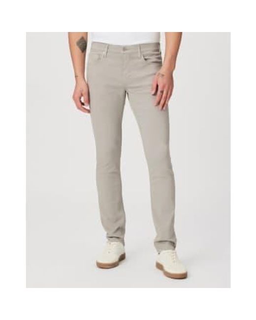 PAIGE Lennox – static light wash denim slim fit jeans m653799-b465 in Gray für Herren