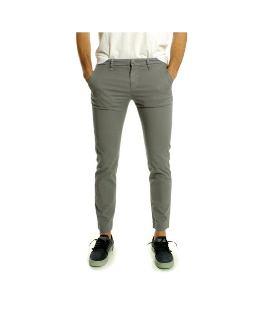 Pantalon Farad Superslim en coton gris Fifty Four pour homme en coloris Green