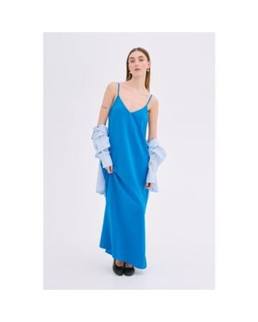 My Essential Wardrobe Blue Estelle Strap Dress 34 /