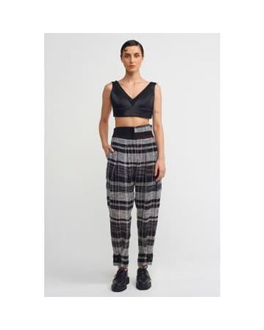 New Arrivals Gray Nu And White Check Trouser 1