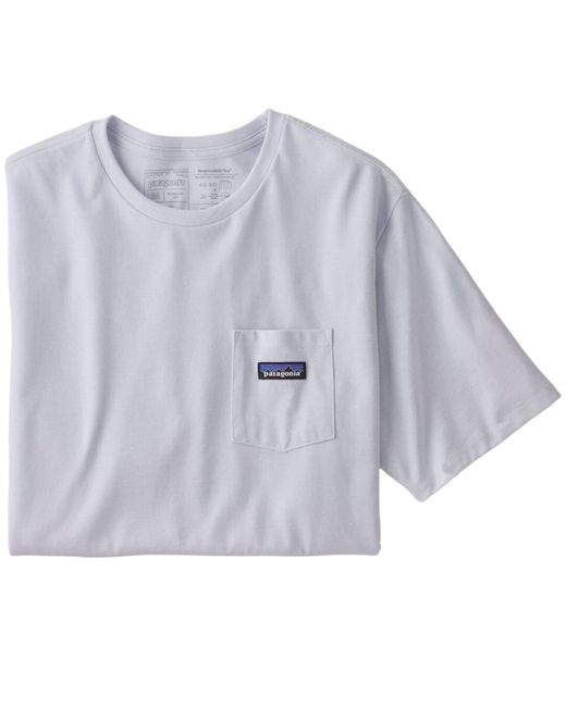 Patagonia Cotton T-shirt P-6 Label Pocket Responsibili Uomo White for Men |  Lyst