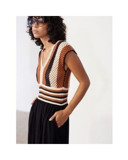 SKATÏE Black Crocheted Sun Dress S