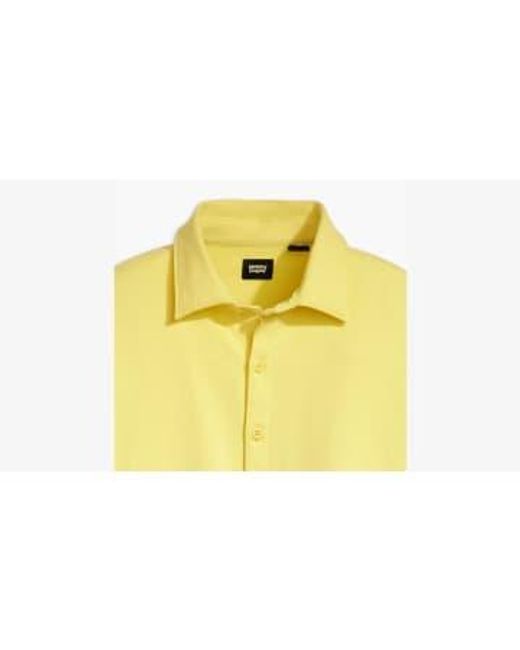Levi's Weißer pudding -skateboard -knopf auf fleece sweatshirt in Yellow für Herren