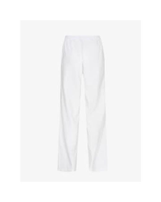 Naja 7 Linen Trousers White di Levete Room