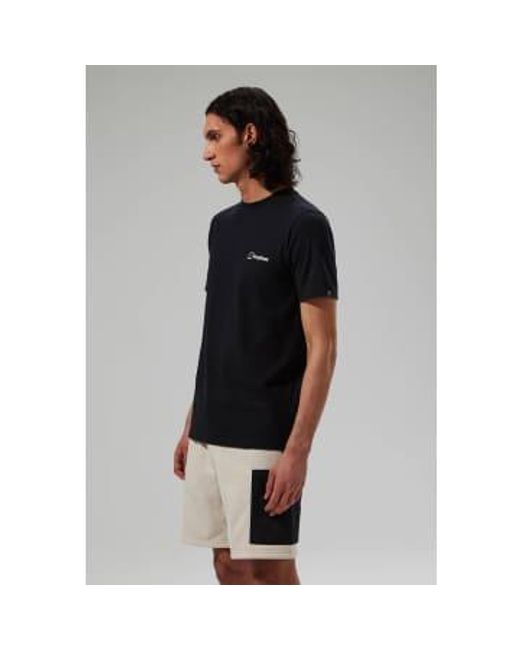 Mens Mtn Silhouette Short Sleeve T Shirt 1 di Berghaus in Black da Uomo