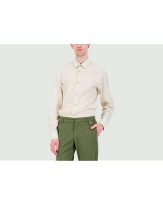 JAGVI RIVE GAUCHE Green Lightweight Cotton Shirt for men