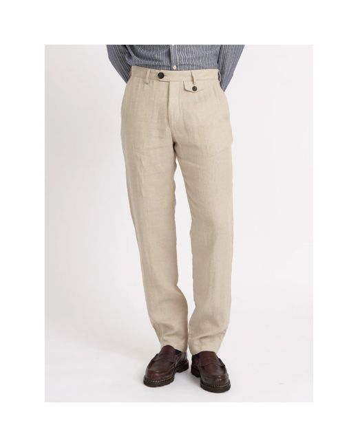Oliver Spencer Fishtail Trousers Coney Sand in Natural for Men | Lyst UK