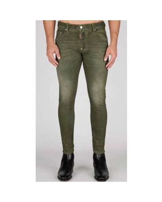 DSquared² Green Jeans Skater They for men