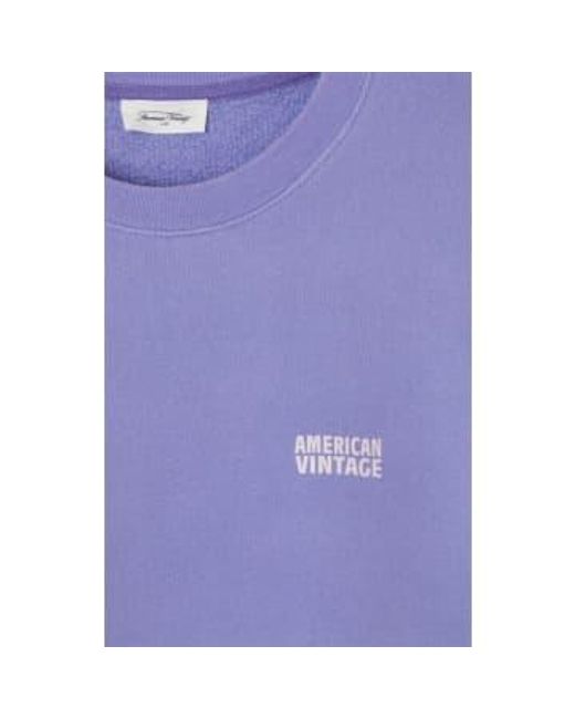 American Vintage Purple Vintage Iris Izubird Sweatshirt