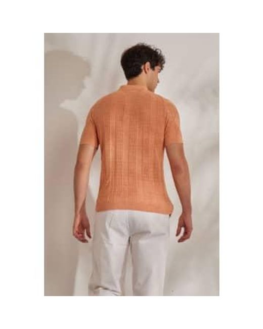 Daniele Fiesoli Gray Jacquard Knitted Zip-up Shirt Medium for men