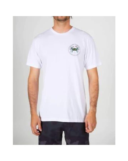 Salty Crew White T-shirt Crabe S for men