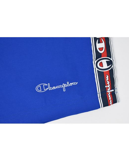 red white and blue champion shorts
