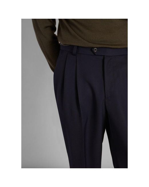 Cotton Office Wear Mens Pleated Trousers