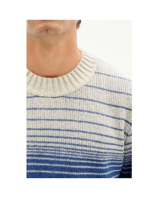 Thinking Mu Blue Guiu Wool Sweater for men