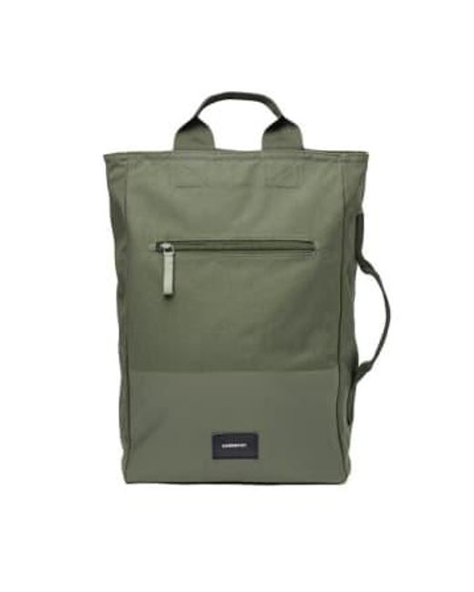 Sandqvist Green Tony Vegan Backpack Clover / 13l for men