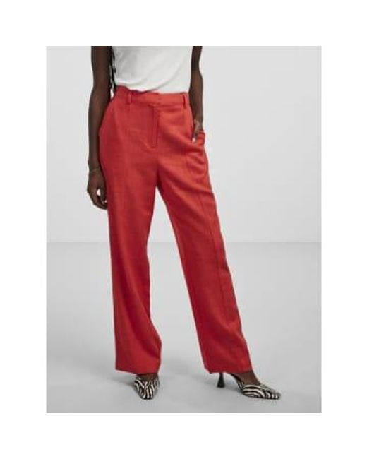Y.A.S Red | Isma Hw Pants Grenadine S