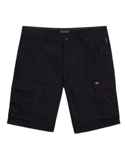 Noto Cargo Shorts 20 di Napapijri in Black da Uomo