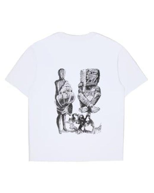 Edwin Yusuke isao kurzärmeliges t-shirt in White für Herren