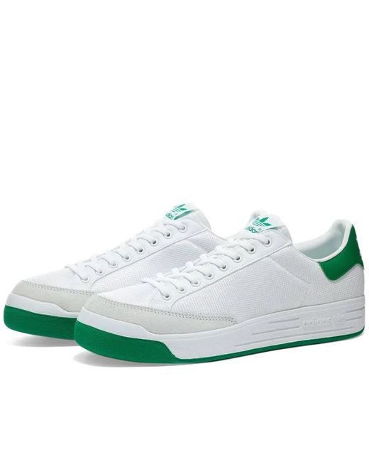 Kip Electrificeren toekomst adidas Rod Laver Sneakers White & Fairway Green for Men | Lyst