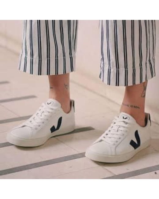 Veja White Campo Chromefree Leather Black Trainers 8