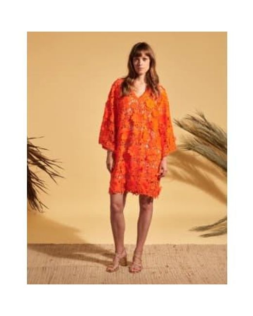 VALERIE KHALFON Orange Ital Dress