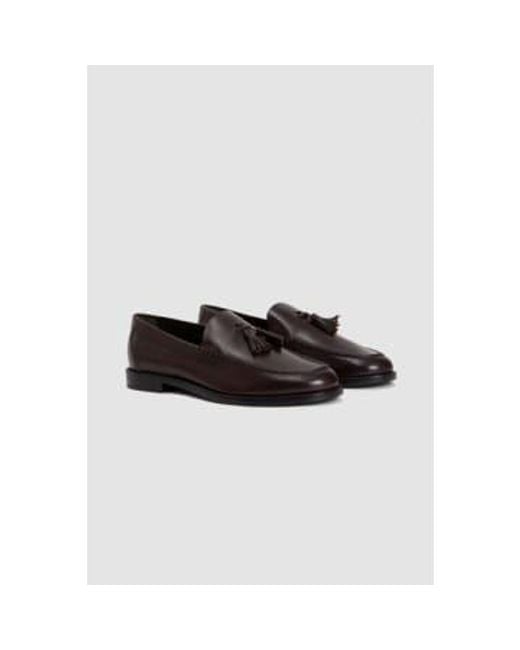 A Kind Of Guise Black Napoli Loafers Dark Chocolate 45 for men