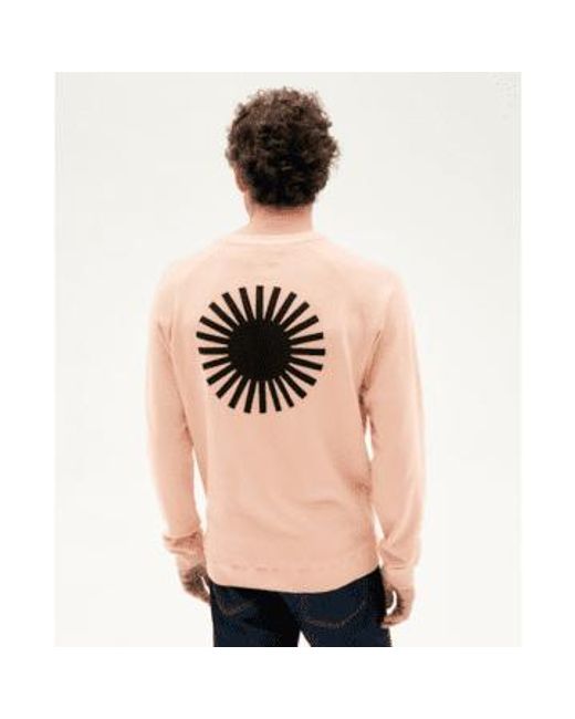 Thinking Mu Pink Coral Sol Sweatshirt M for men