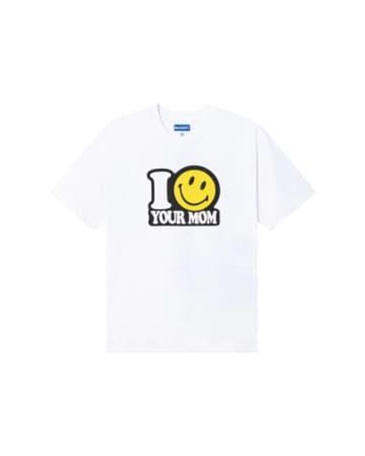 T-shirt souriant votre maman Market pour homme en coloris White