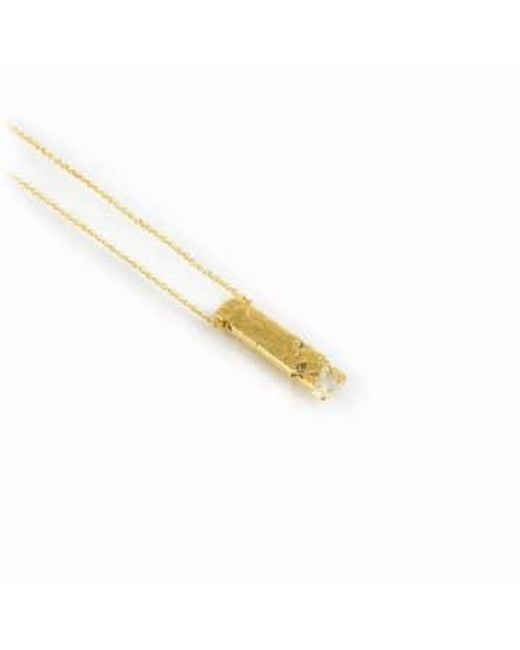 injewels Metallic Pendant Necklace Ara 14k Gold Plated Gold Plated
