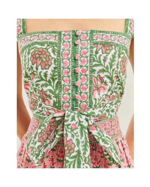 Pink City Prints Green Lucia Top