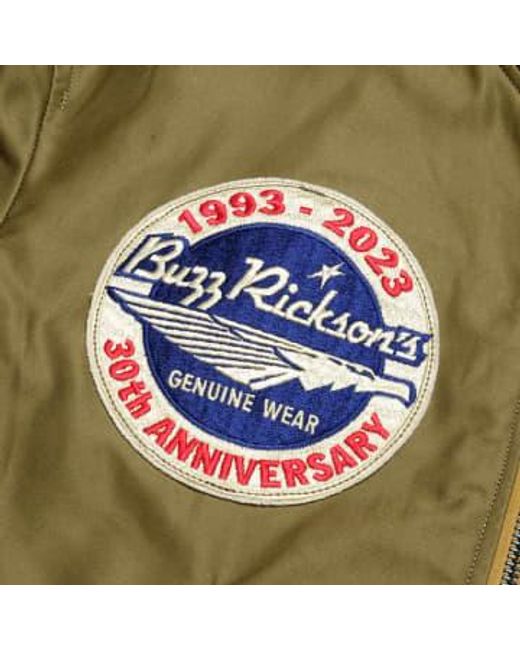 Buzz Ricksons 30Th Anniversary L2 Jacket di Buzz Rickson's in Green da Uomo