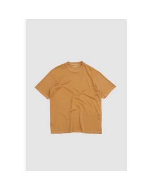 Lady White Co. Brown Athens T-shirt Mustard Pigment M for men