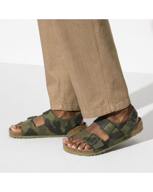 Birkenstock Synthetic Milano Sf Birko-flor in Green for Men - Save 8% | Lyst