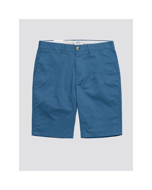 Ben Sherman Wedgewood Blue Signature Chino Shorts for Men | Lyst