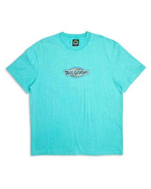 Jam Short Sleeved T Shirt Turquoise di Deus Ex Machina in Blue da Uomo
