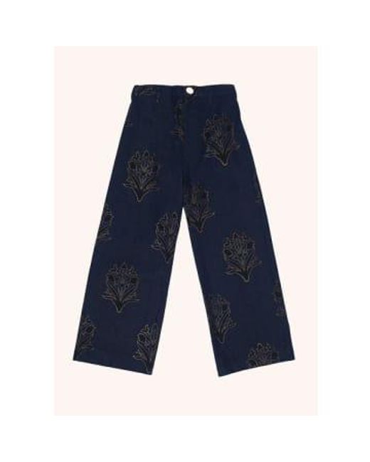 Pantalones discoteca mezclilla SZ Blockprints de color Blue