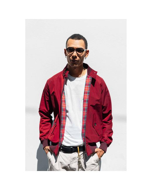 Baracuta G9 Jacket Tawny Port Red for Men | Lyst