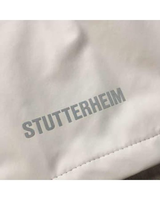Stutterheim Gray Stockholm Lightweight Raincoat Light for men