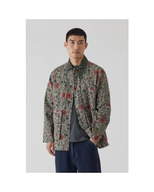 Closed Green Workwear Jacket Pockets Cotton Chick Floral Print Pine M for men