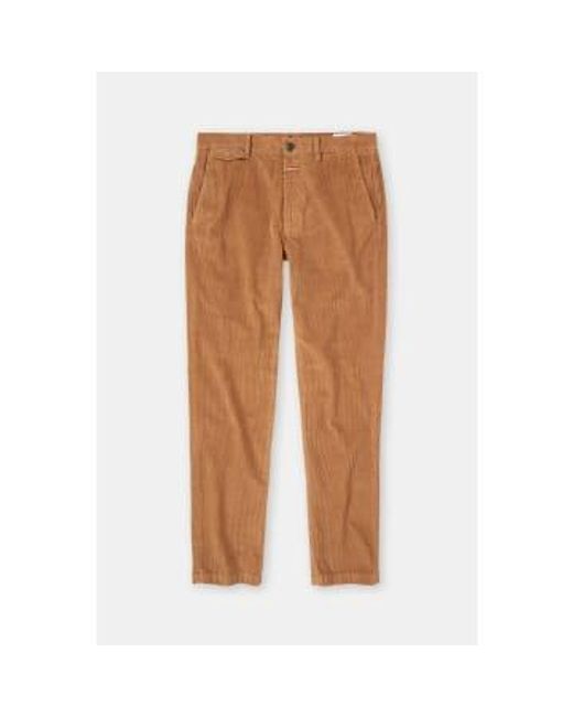- pantalon atelier - velours - tobaco - 36 Closed pour homme en coloris Brown