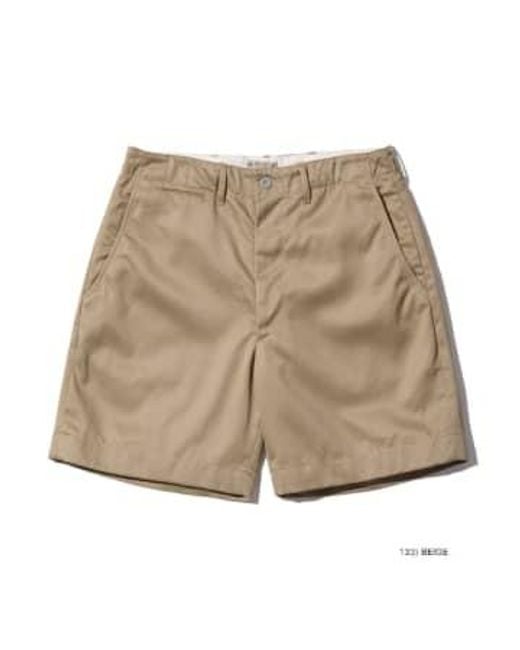 Buzz Rickson's Natural 1945 Chino Shorts Beige L/32 for men